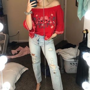 Francesca’s Embroidery Top